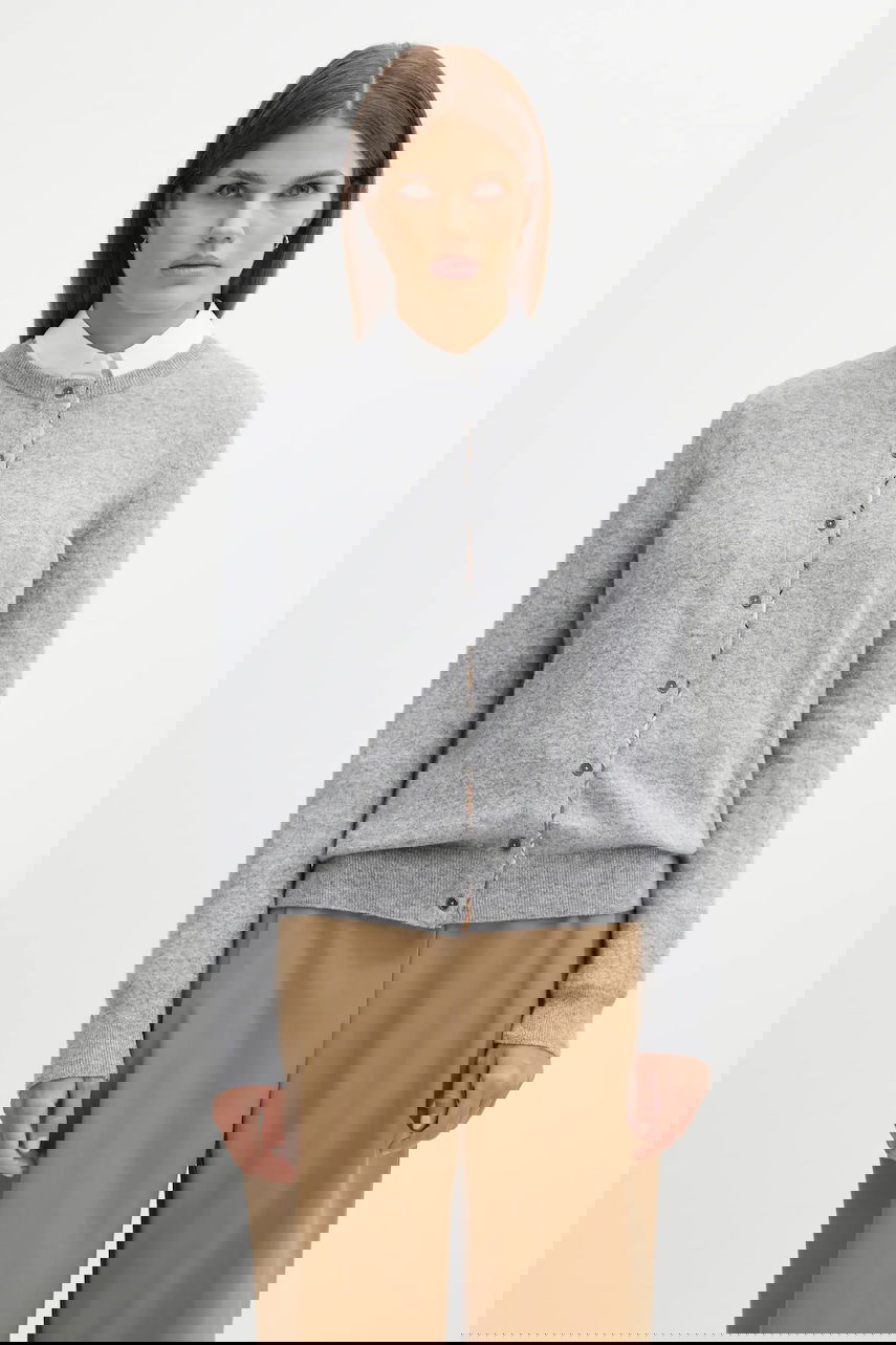 Пуловер Barbour Barbour Pendle Knitted Cardigan Сиво | LKN1076GY71, 0