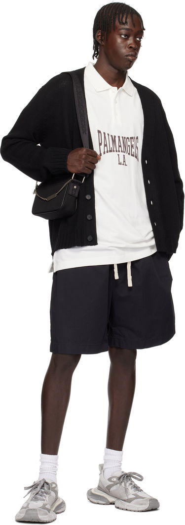 Къси панталони Palm Angels Waist Logo Print Shorts Черно | PMCB051S25FAB0011032, 3