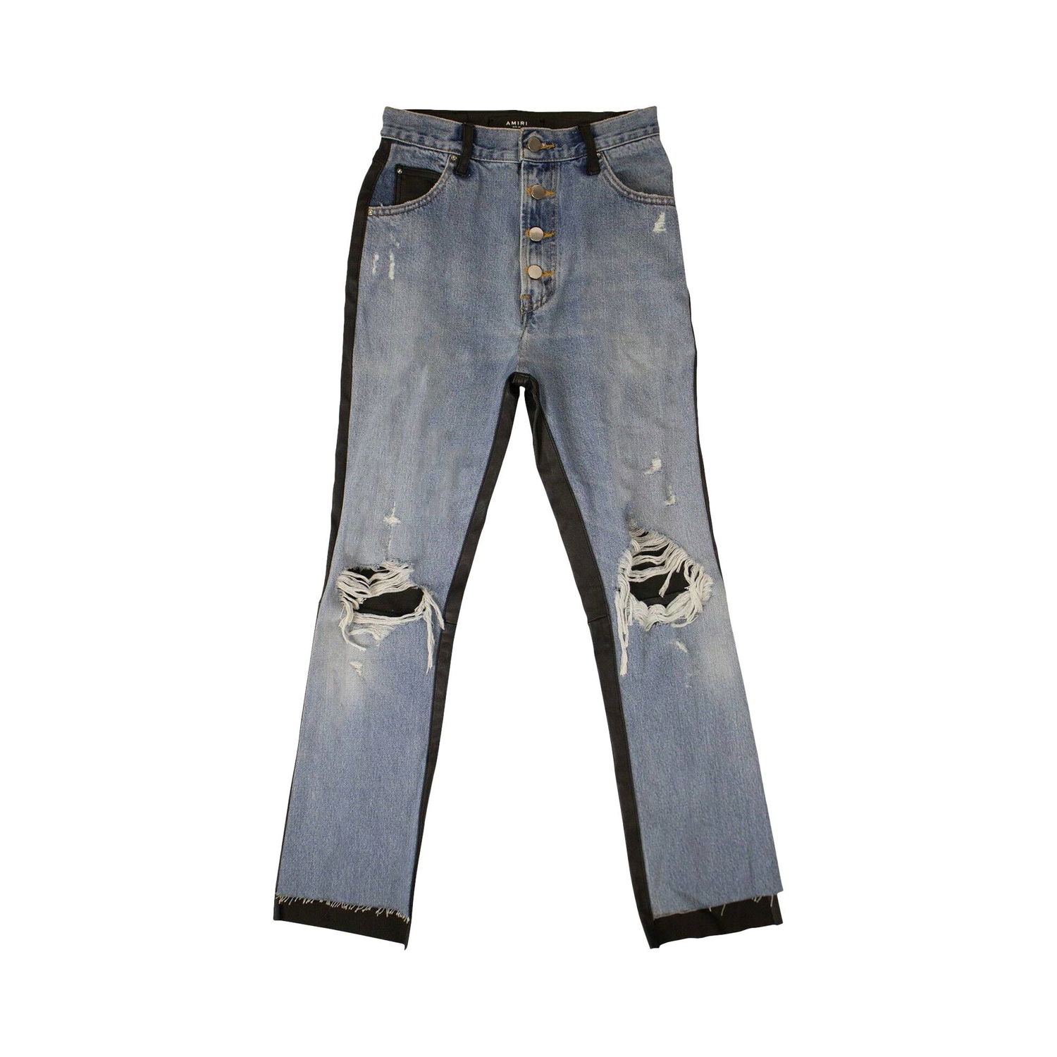 Дънки AMIRI Denim Leather Pants Синьо | WBLTD CRFINK BLUE, 1