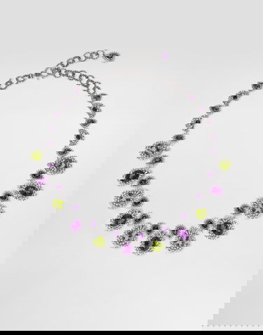 Колие Dolce & Gabbana Dolce & Gabbana Eleganza 18K White Gold Necklace with Amethysts, Peridots, and Sapphires Лилаво | WNSA4GWAME180001, 3