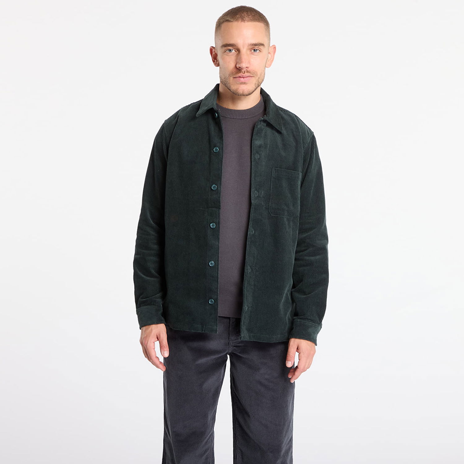 Яке Samsoe Samsoe Sadamon Js Corduroy Overshirt Зелено | M24400043_194906TCX, 0
