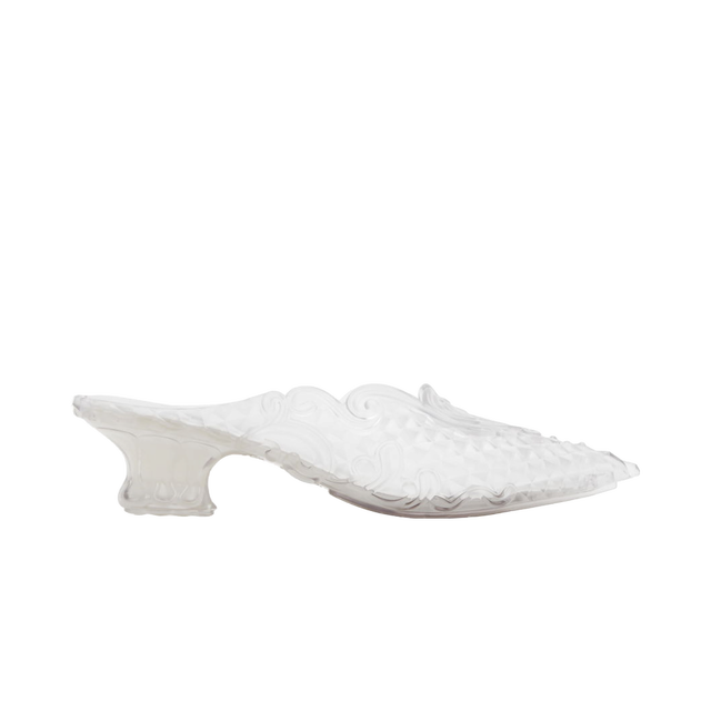 Transparent Melissa Edition Point Mules