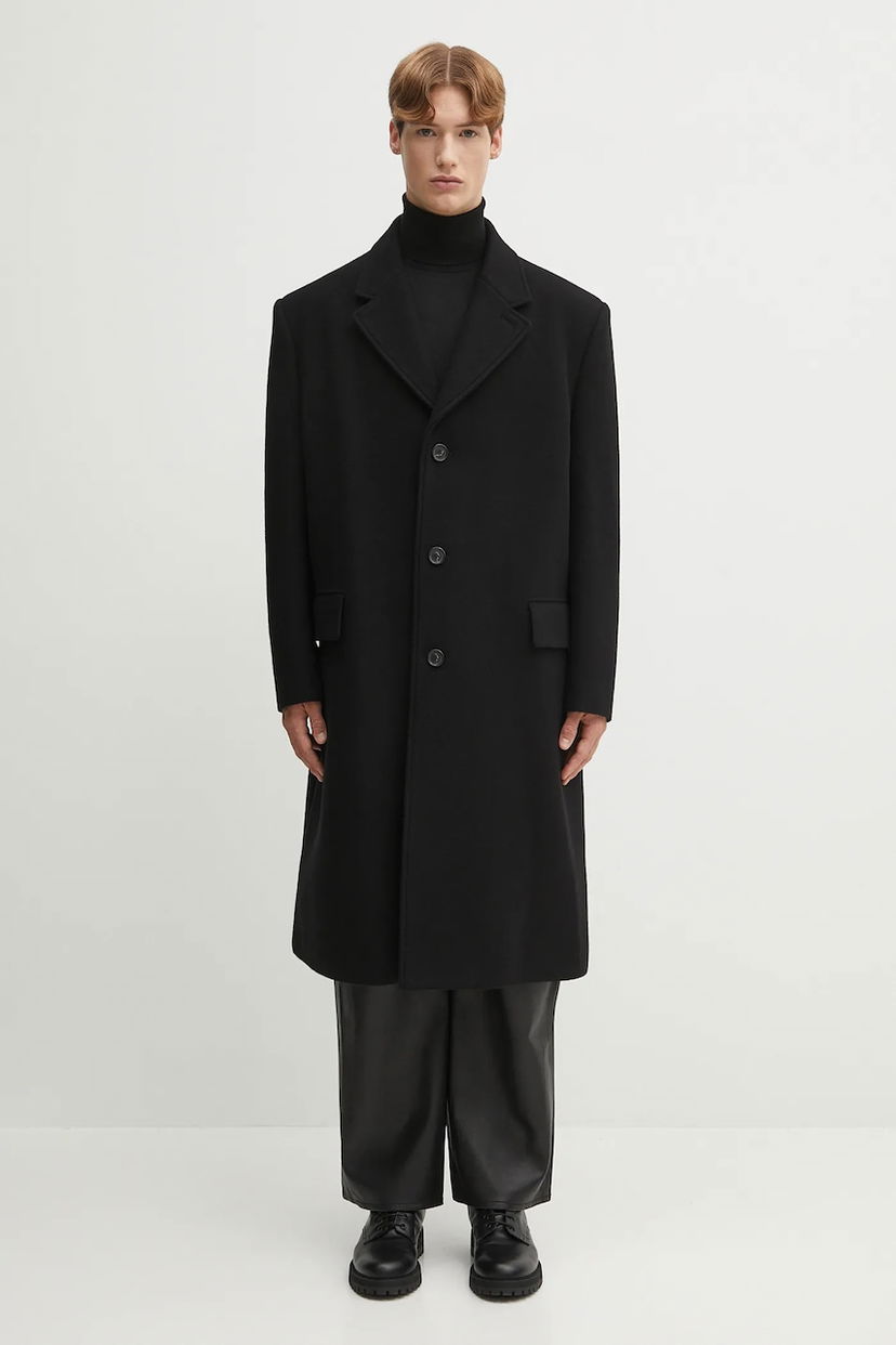 Палта Maison Margiela MM6 Maison Margiela Wool Overcoat Черно | SH2AA0014.M35469.900