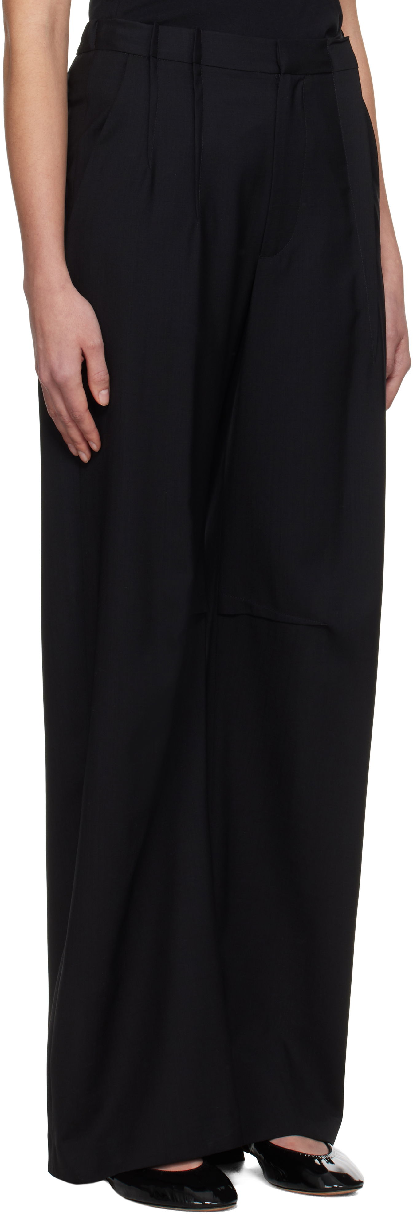 Панталони Maison Margiela MM6 Maison Margiela Tailoring Wool Trousers Черно | S52KA0517 M35080, 1