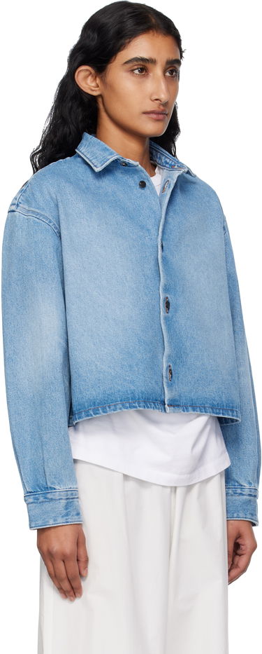Риза A.P.C. A.P.C. Sam Cropped Denim Shirt Синьо | COHIC-F32022, 1