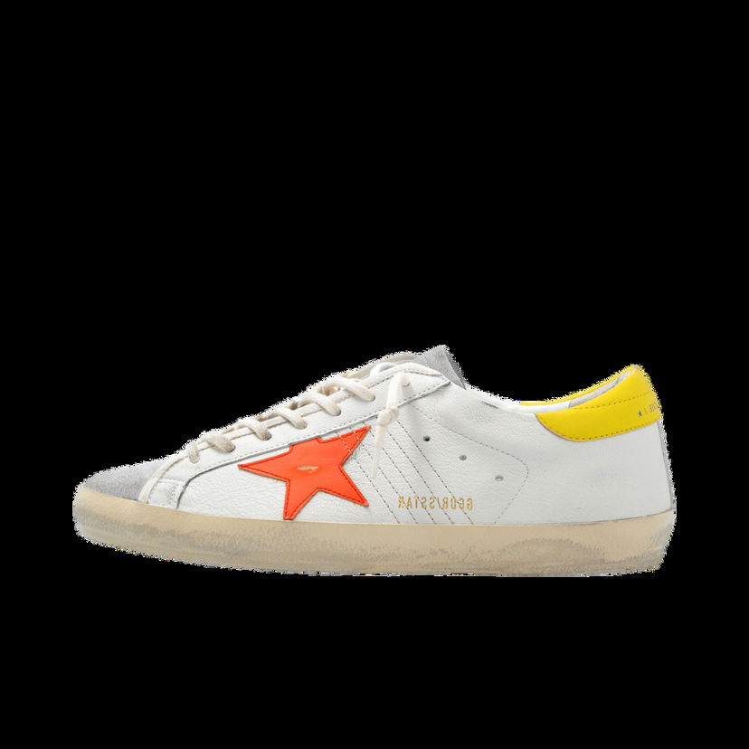 Кецове и обувки Golden Goose Super-Star White Orange Yellow Бяло | GMF00101.F004804.82394