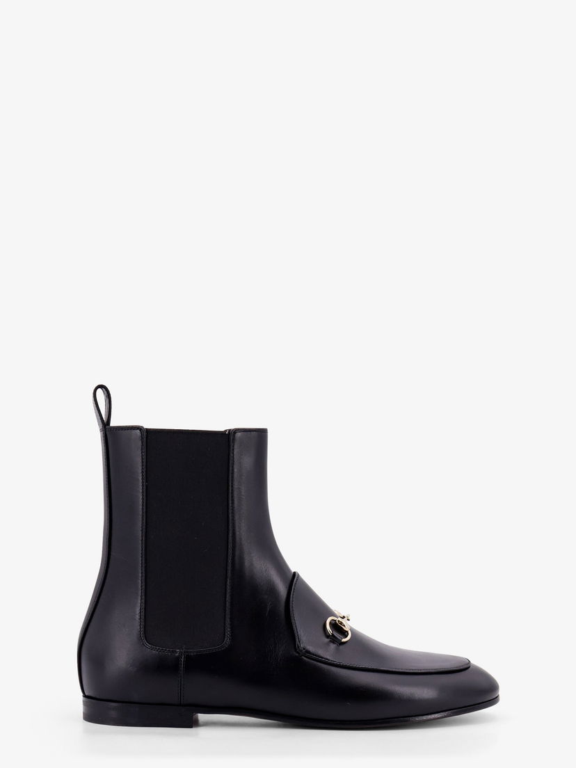 Кецове и обувки Gucci Leather Ankle Boots Черно | 787188AADGA1000