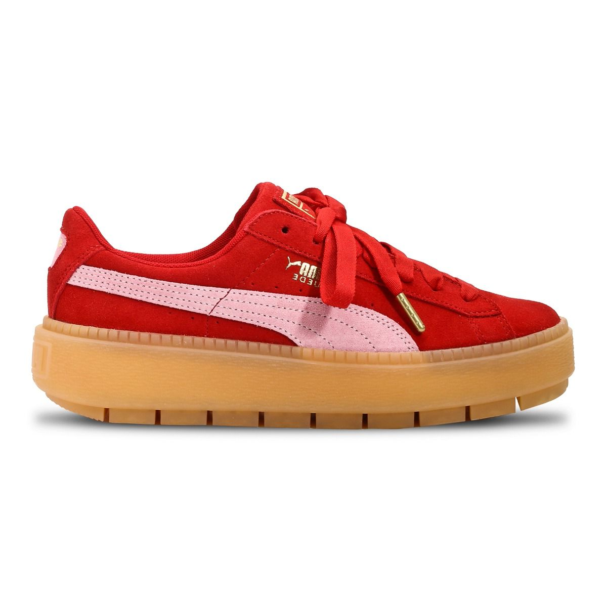 Кецове и обувки Puma Suede Platform Trace Wn's "Cherry Червено | 365830-09, 0