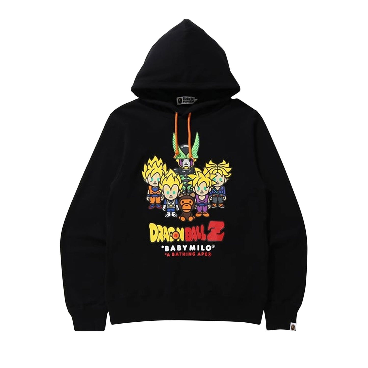 Суитчър BAPE x Dragon Ball Z Baby Milo Super Saiyan & Cell Hoodie Черно | 2G23 114 915 BLACK, 1