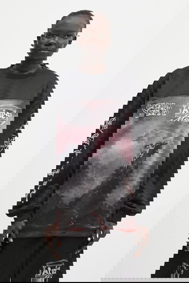 Тениска Aries Ramscape Airtex Long-Sleeve Tee Черно | AR4005003, 1