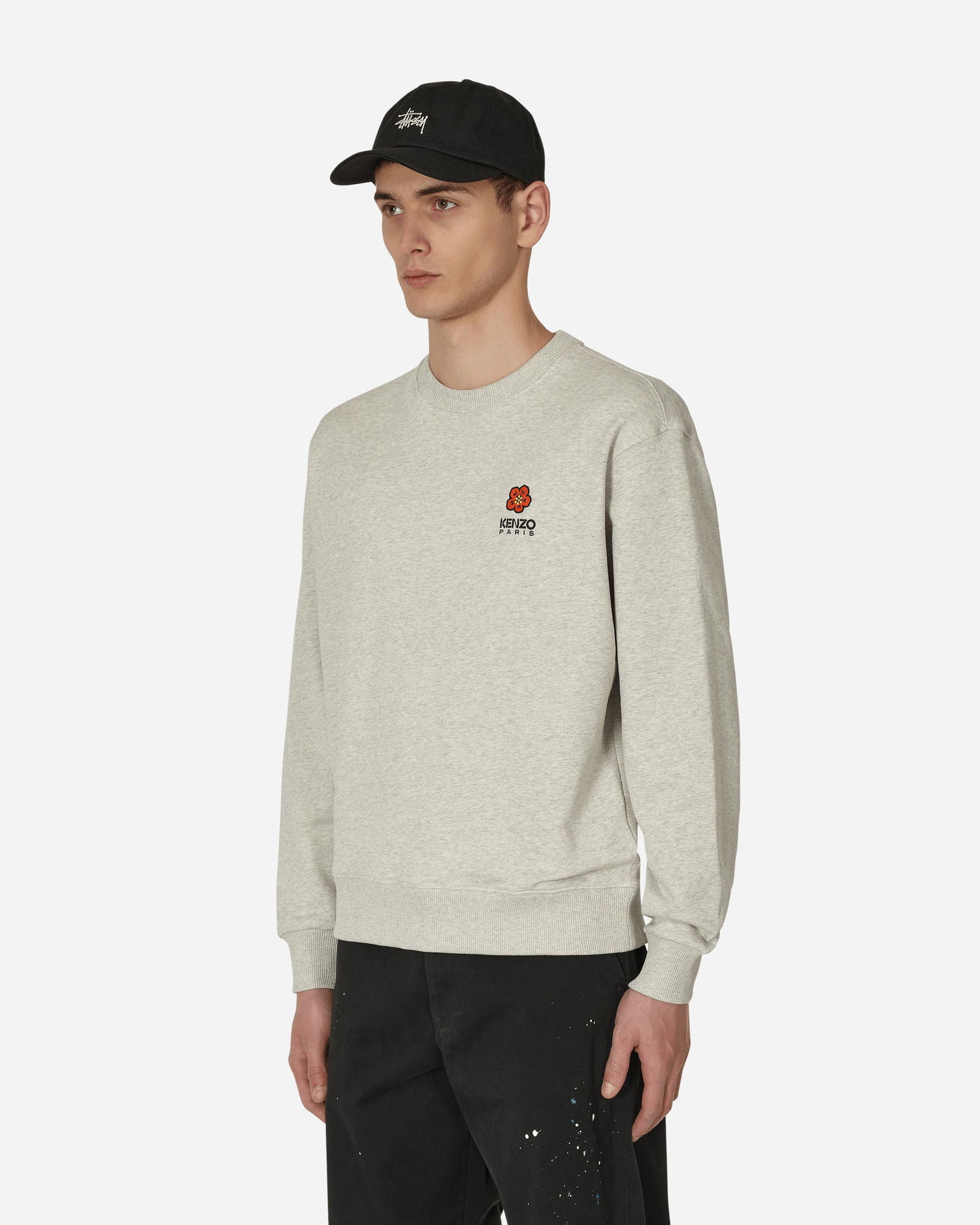 Суитчър KENZO 'Boke Flower' Crest Classic Crewneck Sweatshirt Сиво | FD55SW4404MF 93, 1