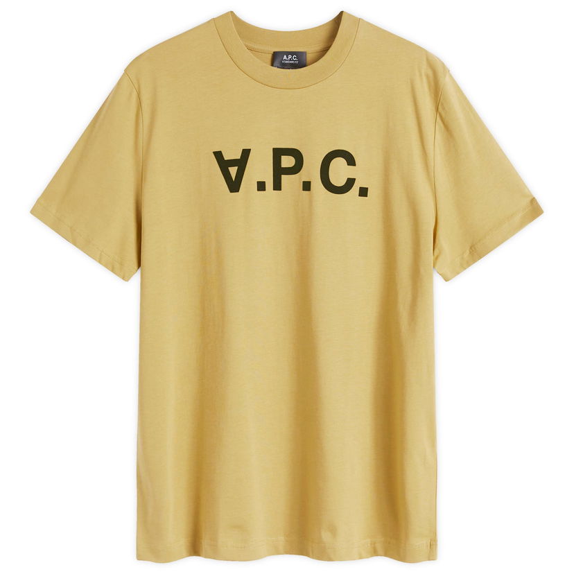 Тениска A.P.C. Logo T-Shirt Жълто | COHBM-M26384-TCR