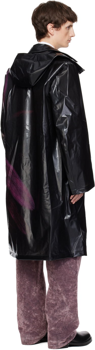 Дъждобран Dries Van Noten Dries Van Noten Loose Fit Mac Raincoat with Purple Abstract Print Многоцветен | 252-020251-2095, 2