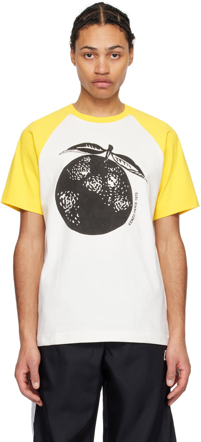 Тениска KENZO Paris Orange T-Shirt Жълто | FE55TS1434SI, 0