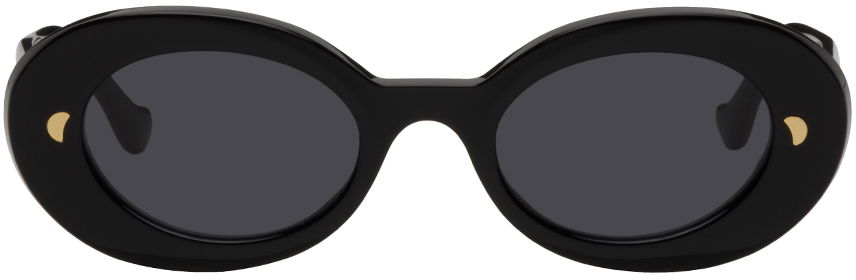 Слънчеви очила Nanushka Nanushka Giva Oval Sunglasses Черно | NW23RSSG00499, 0