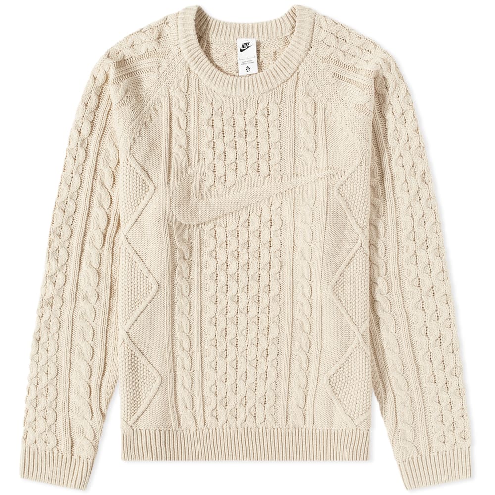 Пуловер Nike Life Cable Knit Sweater Бежово | DQ5176-206, 0