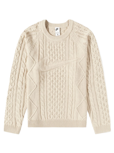Пуловер Nike Life Cable Knit Sweater Бежово | DQ5176-206