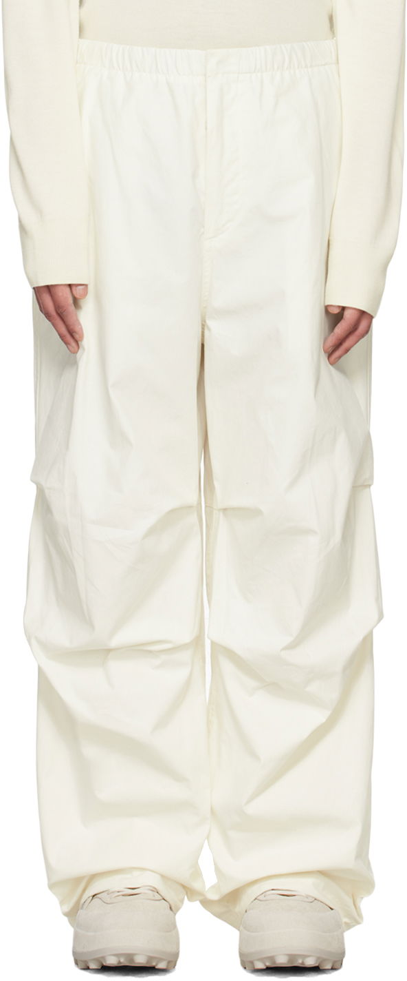 Карго панталони Jil Sander Oversized Cargo Pants Бяло | J21KA0147_J45218