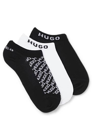 Чорапи BOSS Three-Pack of Ankle Socks with Logo Details, HUGO Черно | 50543195, 0