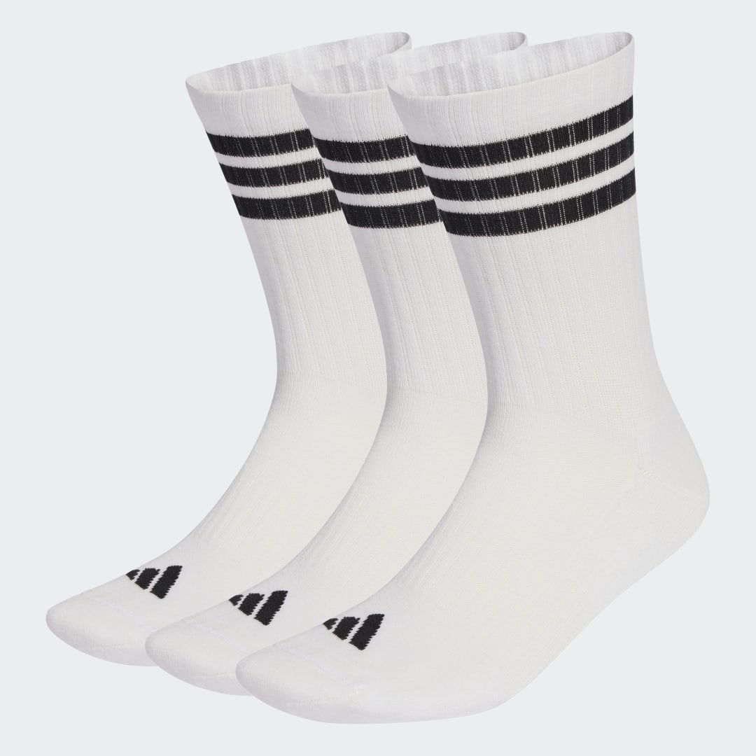 Чорапи adidas Performance 3-Stripes Cushioned Sportswear Crew Socks Бяло | JZ0532, 0