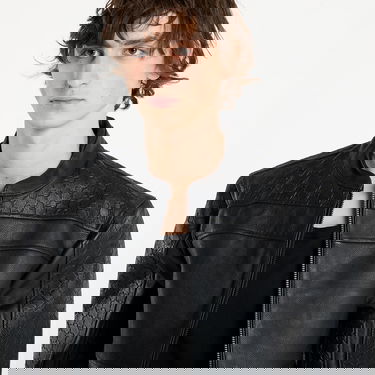 Яке DAILY PAPER Daily Paper Structured Leather Jacket Черно | 2521019, 1