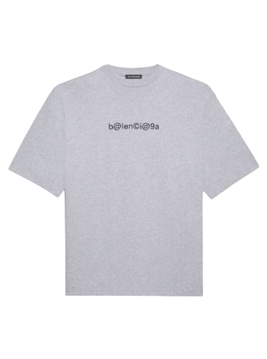 Тениска Balenciaga Large Fit Symbols T-Shirt Сиво | 620969TIV501167