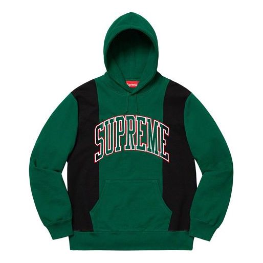 Суитчър Supreme Paneled Arc Hooded Sweatshirt Зелено | SUP-FW19-442, 0