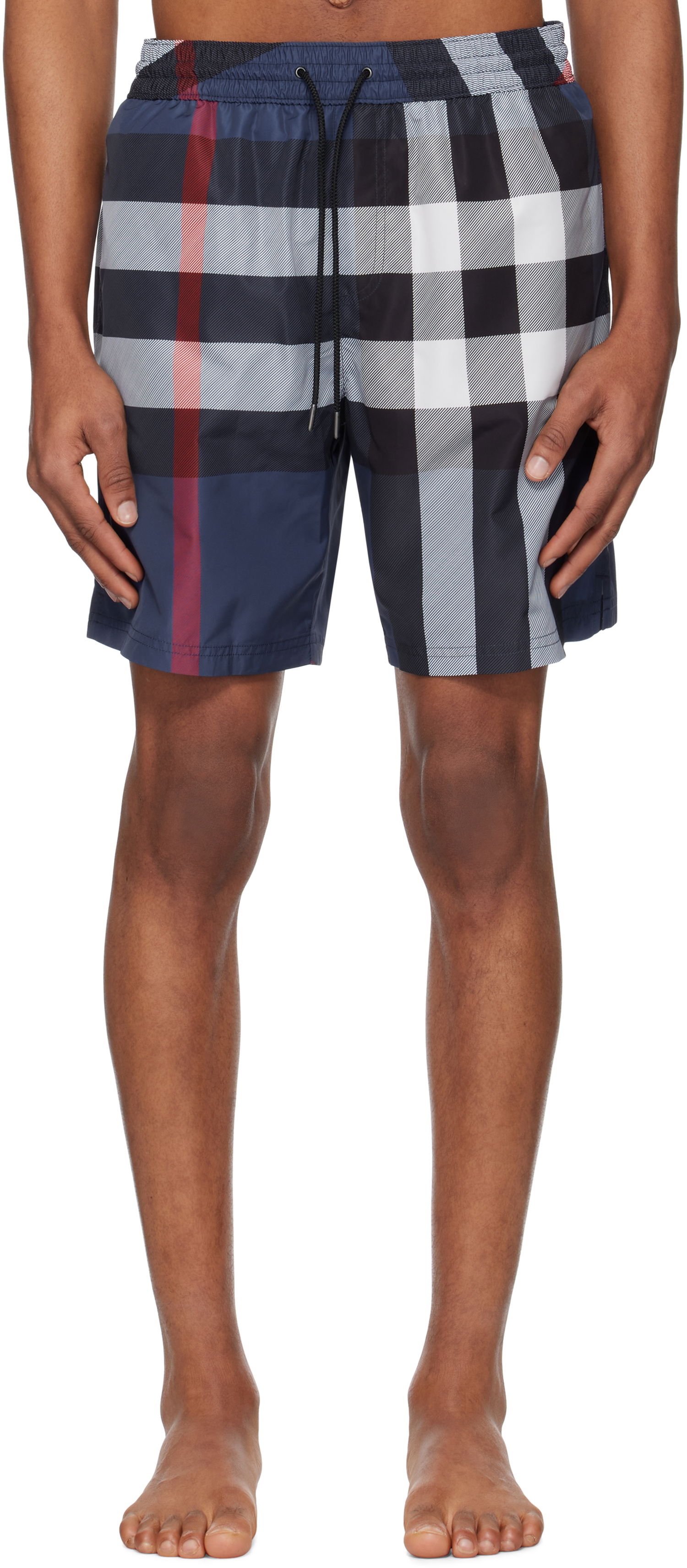 Бански Burberry Burberry Check Swim Shorts Синьо | 8107273, 0
