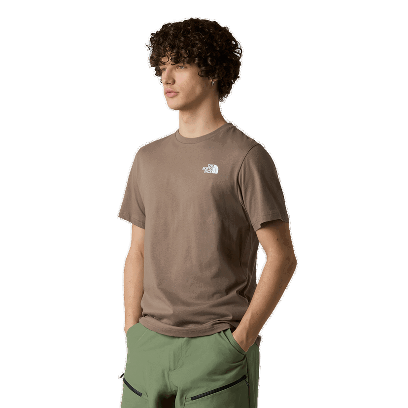 Тениска The North Face The North Face Box NSE Short Sleeve T-Shirt Кафяво | NF0A87NPE1Q1