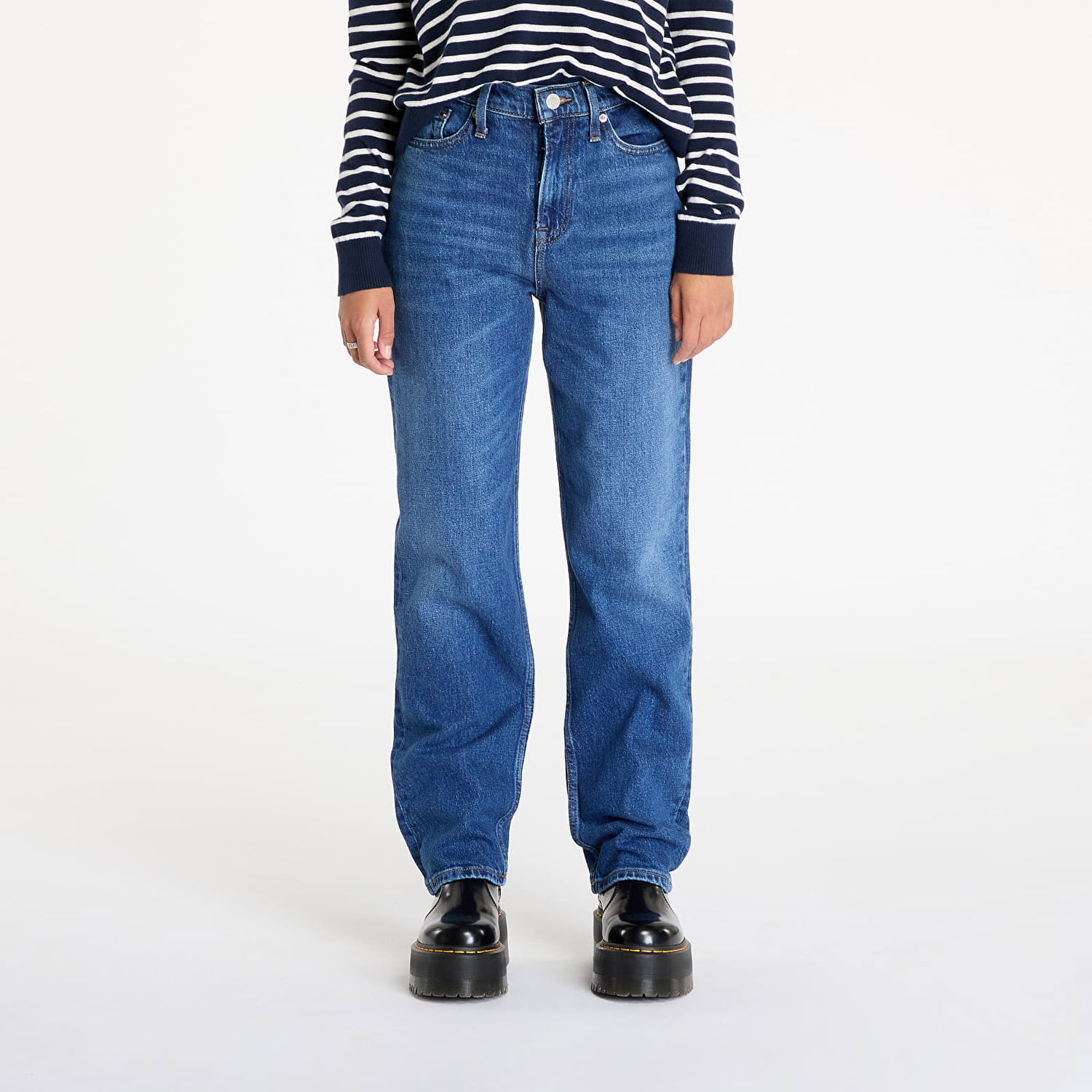 Дънки Tommy Hilfiger Izzie Hgh Slim Straight Jeans Denim Синьо | DW0DW19600 1BK, 0