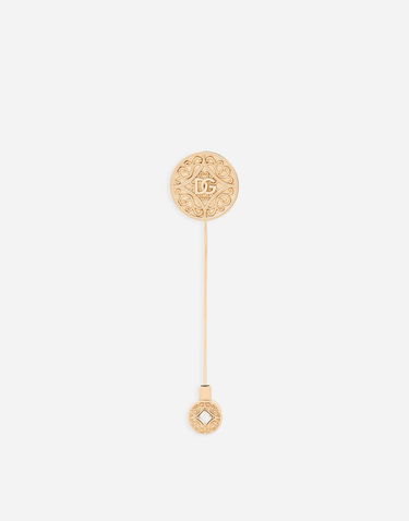 Значка Dolce & Gabbana Gold Metal Logo Lapel Pin Металик | WPQ5S6W1111ZOO00, 0