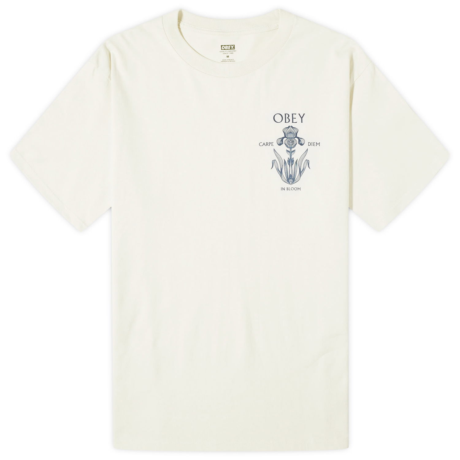 Тениска OBEY Iris In Bloom Бяло | 165263775-CRM, 0
