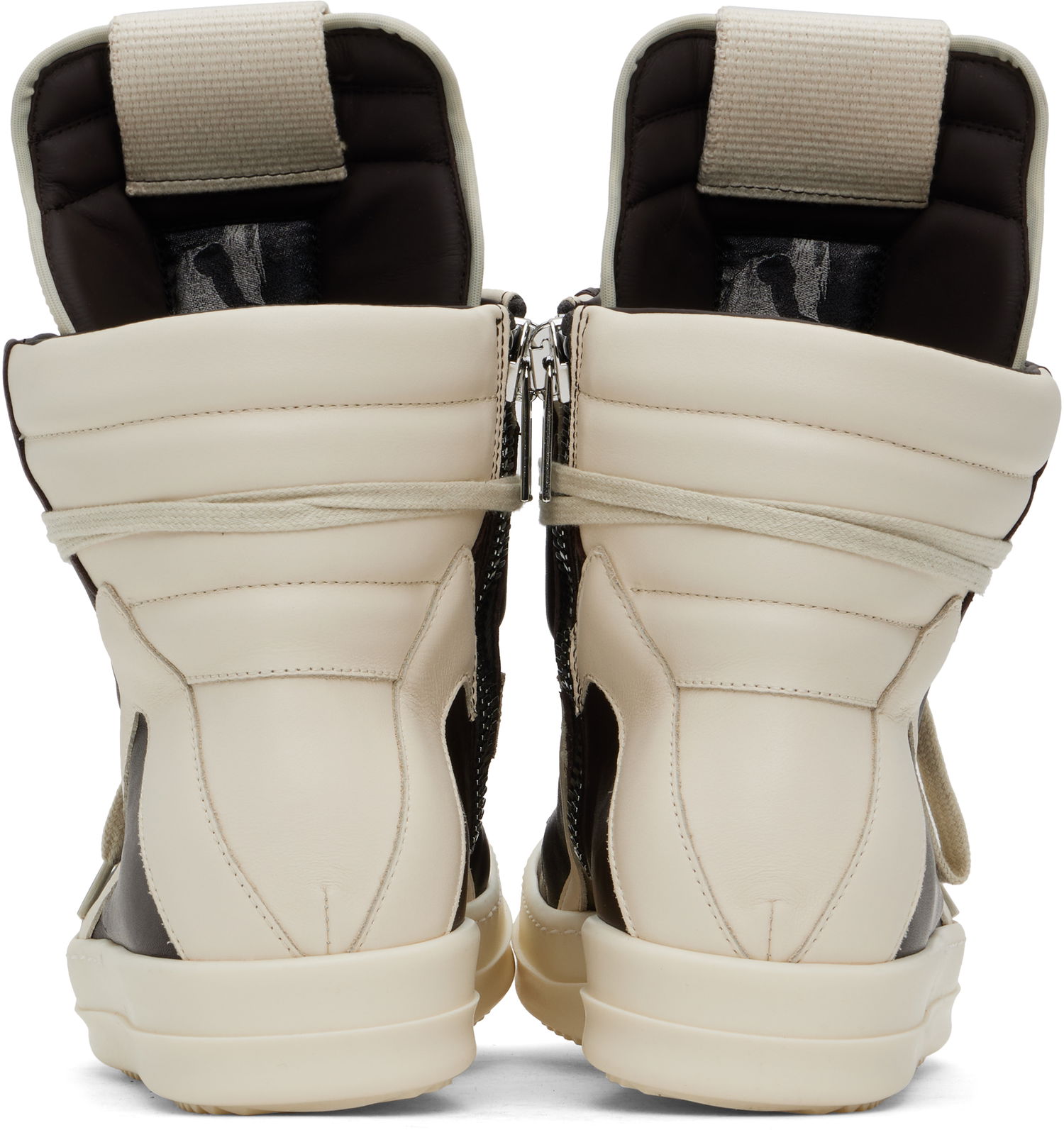 Кецове и обувки Rick Owens Rick Owens Hollywood Geobasket Кафяво | RU01E5894 LGYLCO, 1