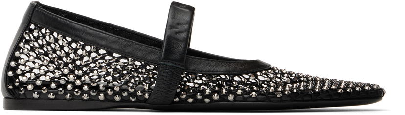 Кецове и обувки Marni Marni Mesh Mary Jane Ballerina Flats Черно | MJMS007700 P6394