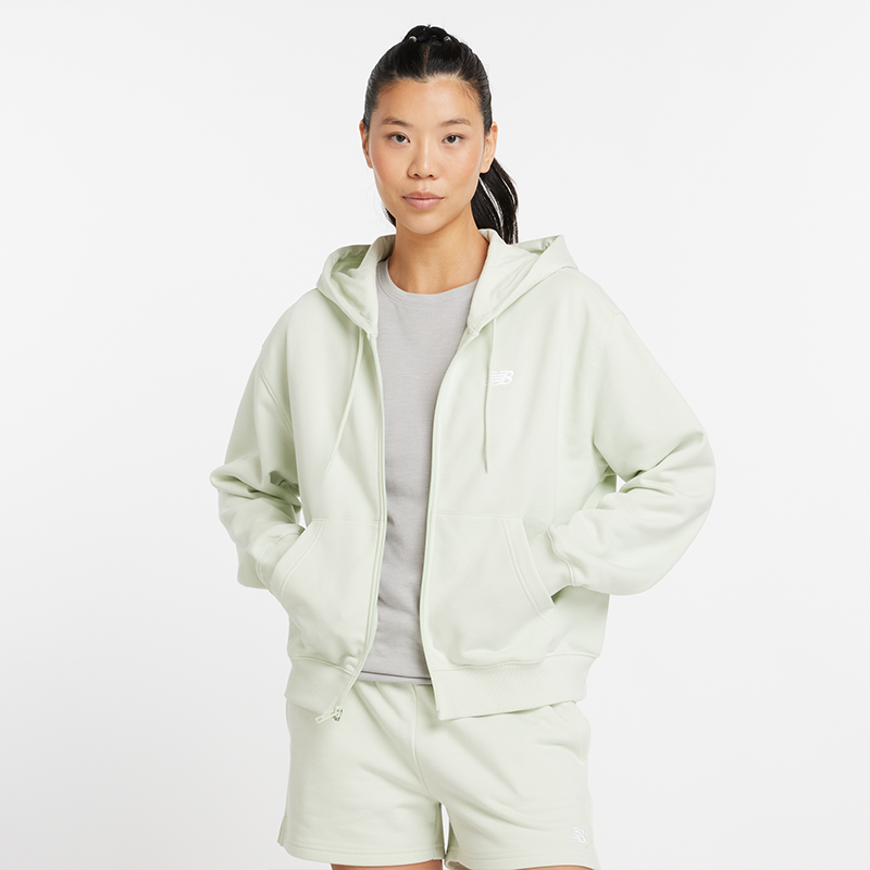 Суитчър New Balance NB Hoodie Green Зелено | Dámska mikina New Balance WJ41501NUM – mätové, 0