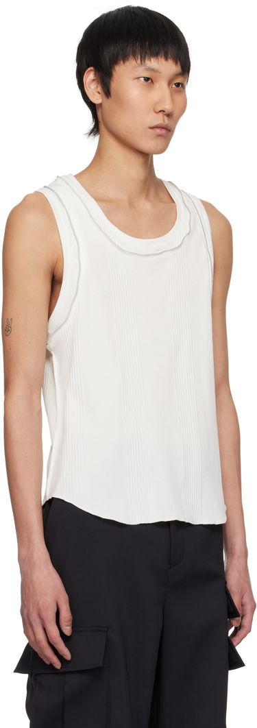 Потник UNDERCOVER UNDERCOVER Ribbed Tank Top Бяло | UC1E4803-1, 1