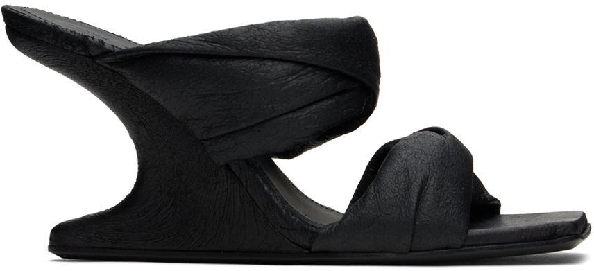 Аксесоари Rick Owens Rick Owens Cantilever 8 Twisted Heeled Sandals Черно | RP02D3803 LBA, 0