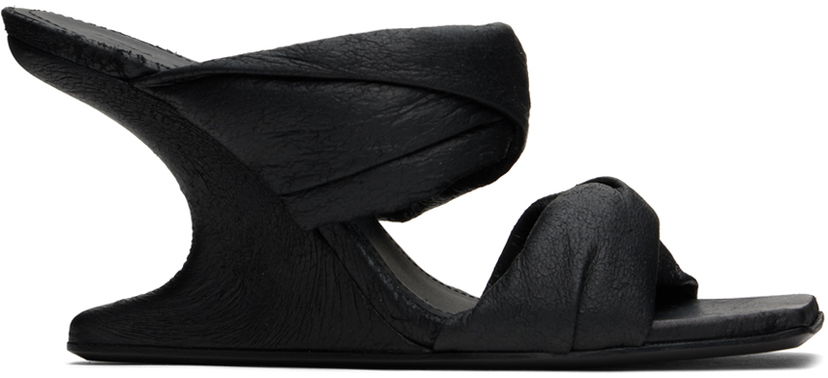 Аксесоари Rick Owens Rick Owens Cantilever 8 Twisted Heeled Sandals Черно | RP02D3803 LBA