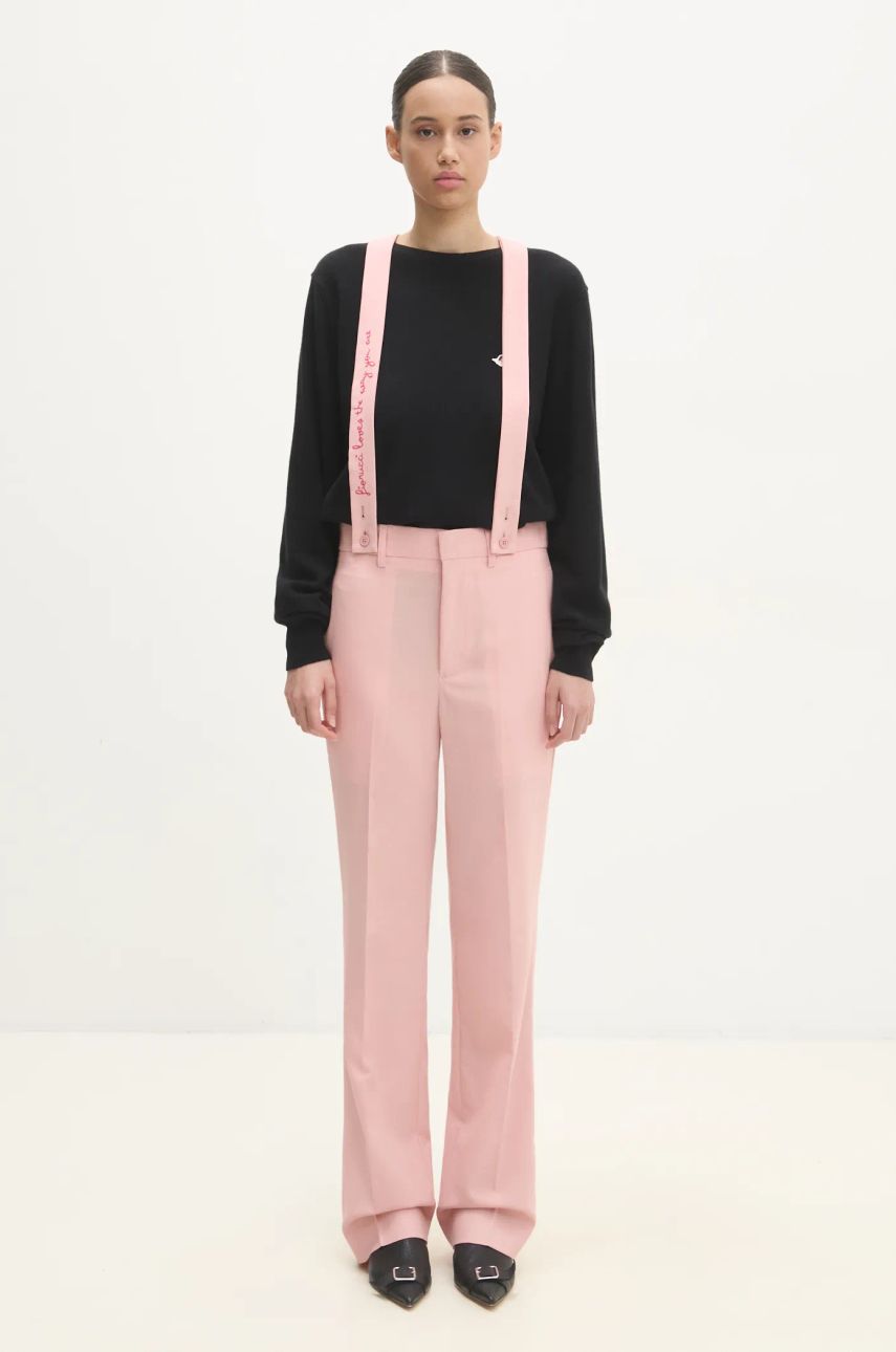 Панталони Fiorucci Fiorucci High Waist Pants Розово | W01FMBPA183WO01PN02, 0