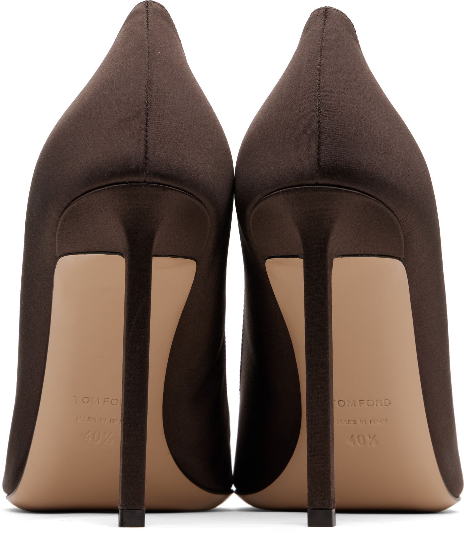 Бижута Tom Ford TOM FORD Betty Satin Heels Кафяво | W3721-TSA001N, 1