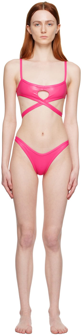 Бански The Attico Attico Cutout Bikini Розово | 233WBB67 PA36, 0