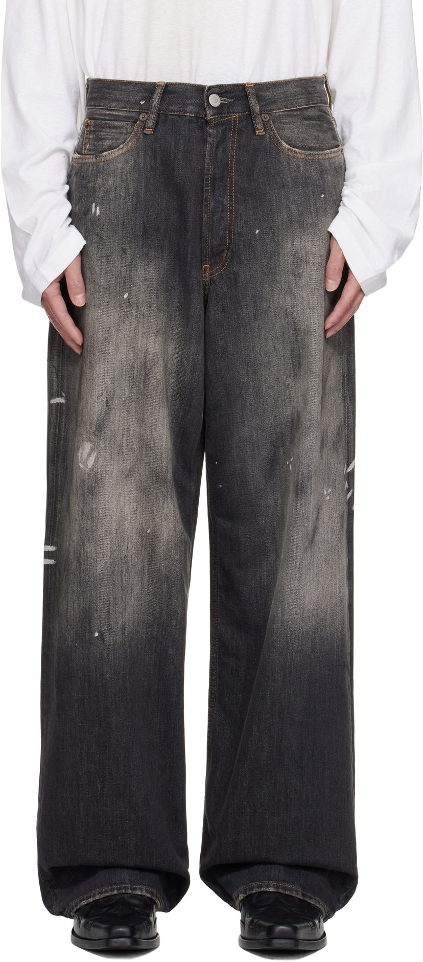 Дънки Acne Studios Acne Studios Loose Fit 1981 Jeans Черно | C00081-