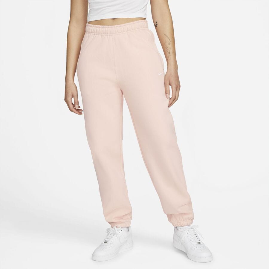 Спортни панталони Nike Solo Swoosh Fleece Pants Розово | CW5565-697, 0