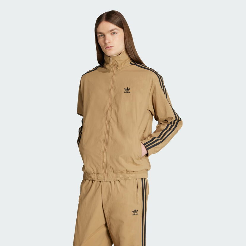 Комплект adidas Performance Adicolor Woven Firebird Track Jacket Кафяво | JY1333