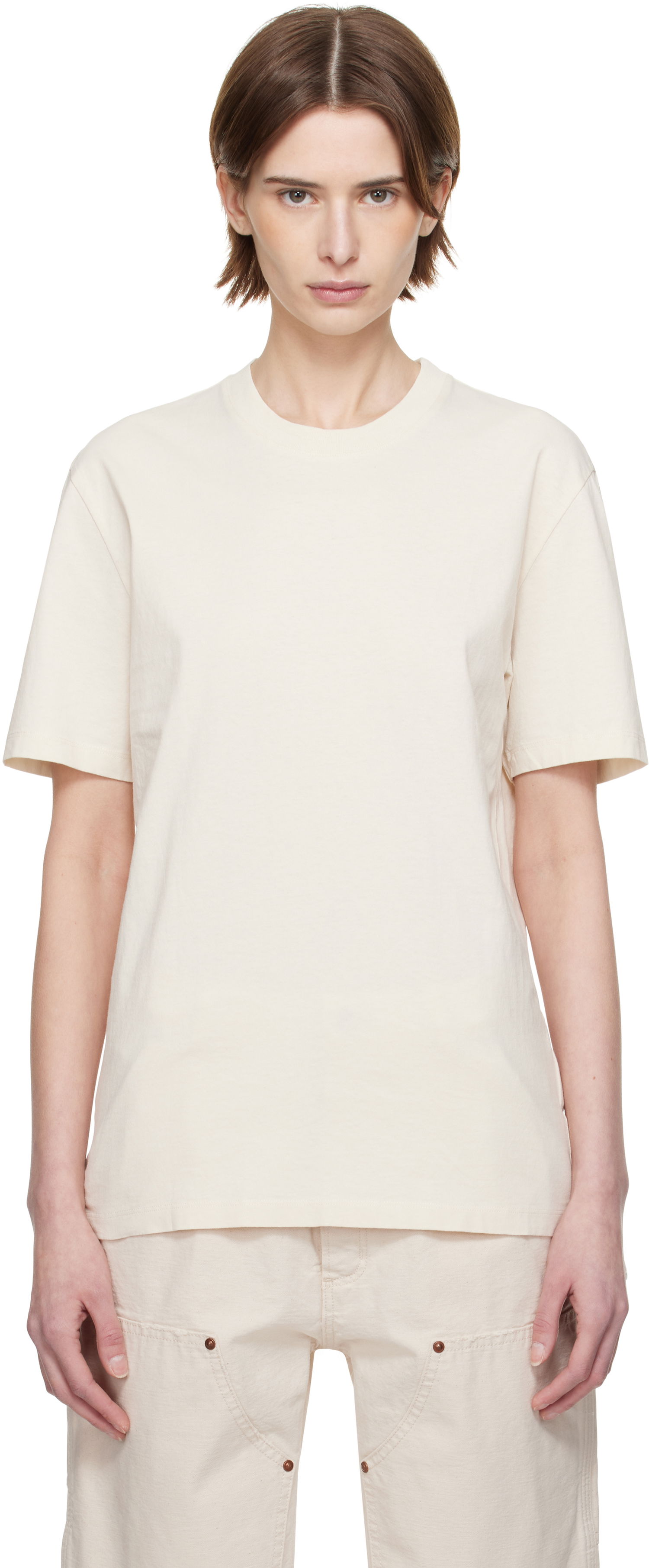 Тениска Maison Margiela Maison Margiela Cotton T-Shirt Бежово | S50GC0710 S23973, 0