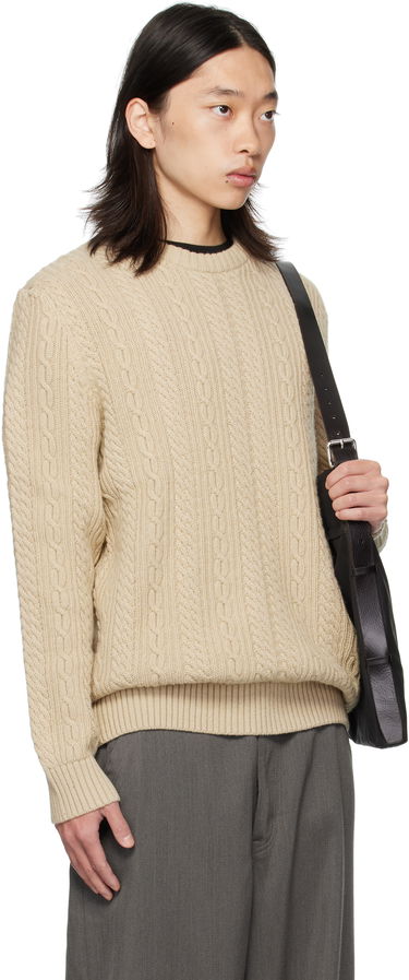 Пуловер Barbour Barbour Lowfen Cable Knit Sweater Бежово | MKN1679ST51, 1