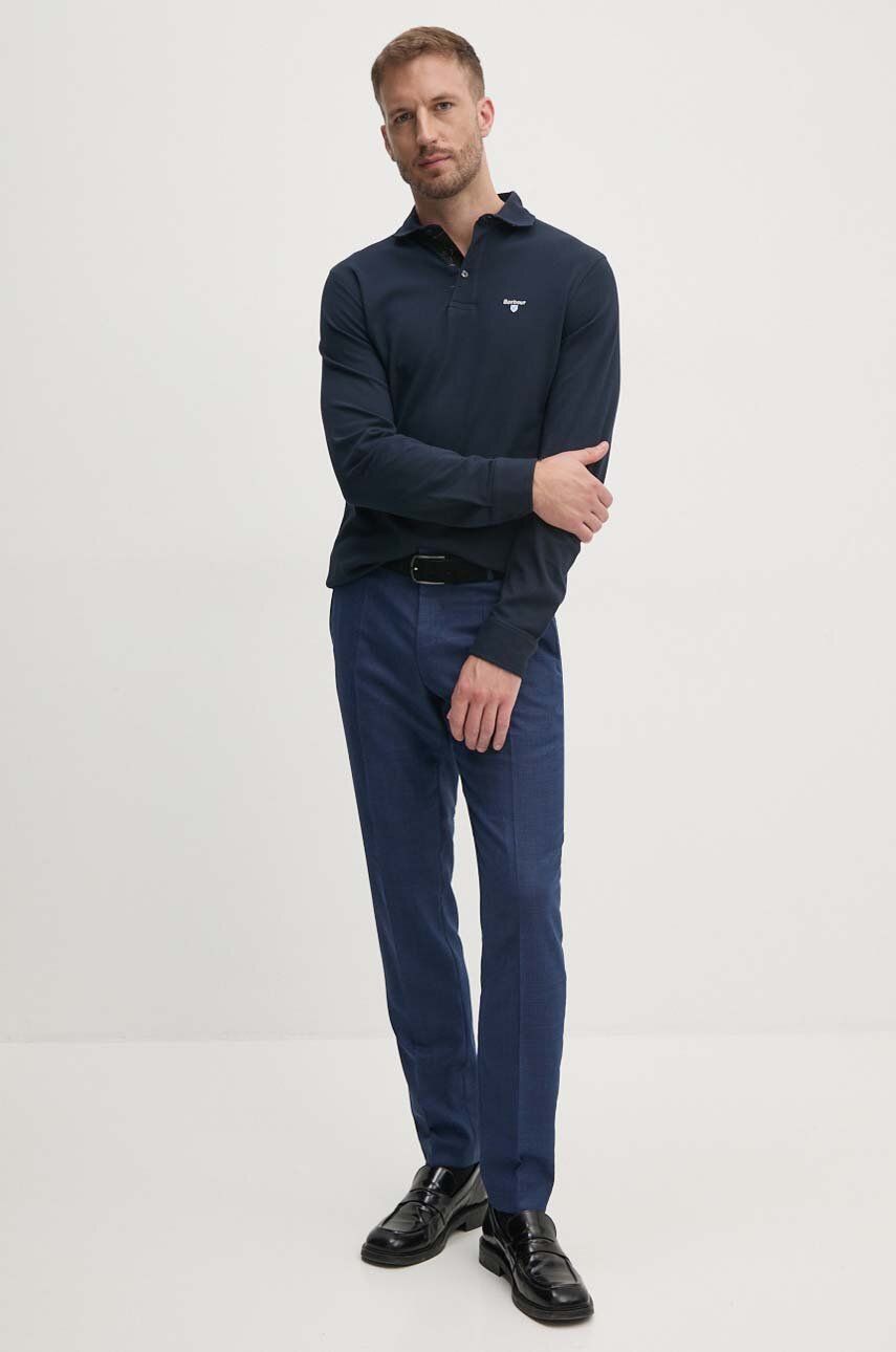 Поло тениска Barbour Barbour Long Sleeve Polo Shirt MML1333 Тъмно синьо | MML1333, 1