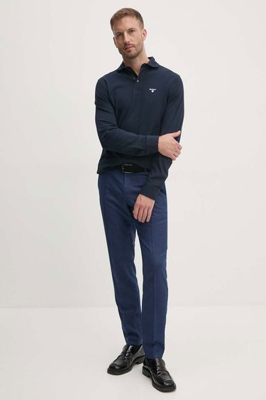 Поло тениска Barbour Barbour Long Sleeve Polo Shirt MML1333 Тъмно синьо | MML1333, 1