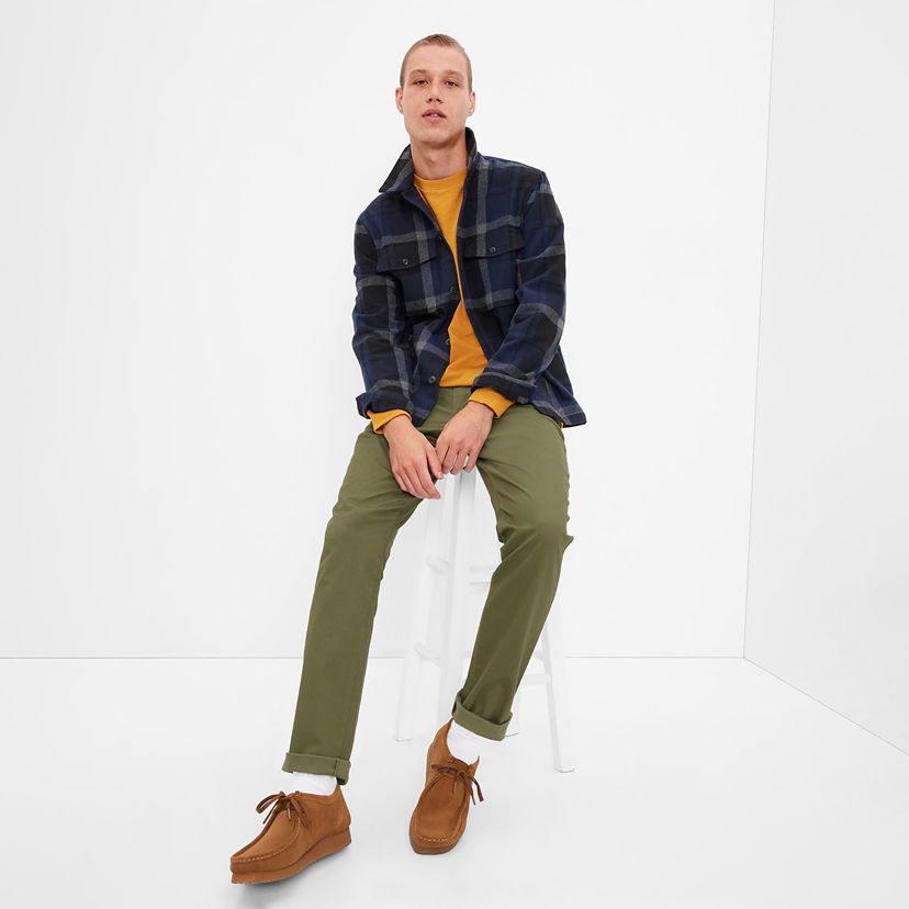 Яке GAP Chino Slim Fit Pants Army Jacket Green Зелено | 440943-27