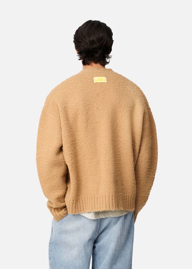 Пуловер AXEL ARIGATO Studio Fuzzy Knit V-Neck Cardigan Бежово | A3731002, 3